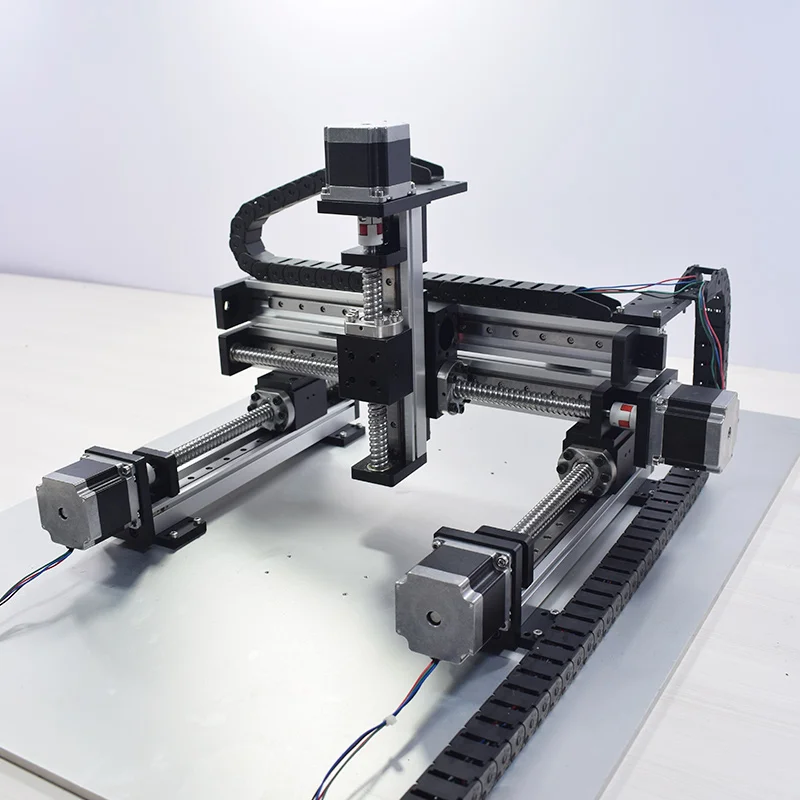 XYZ Automatic Gantry Robot CNC Linear Module Guide Ball Screw Rail Slide Motion Actuator Workbench Robotic Arm Z Axis 100 mm