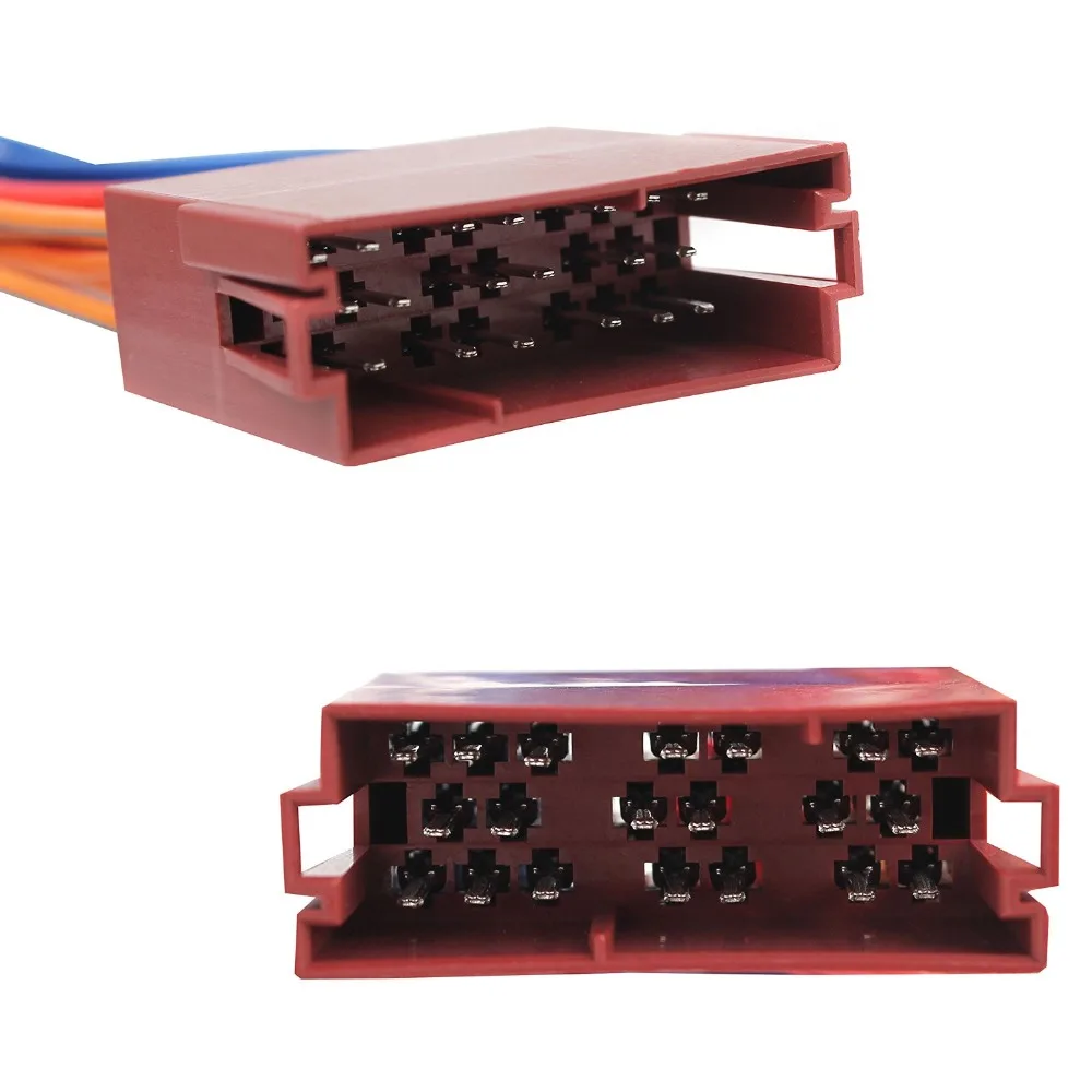Biurlink For Volkswagen VDO Mini ISO Connector Plug RED Contacts Mini ISO Micro Timer Crimp