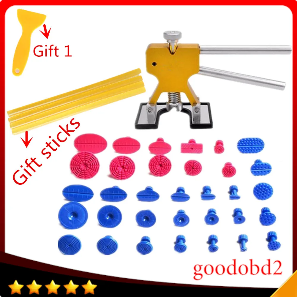 34pcs/set Paintless Dent Repair Tools Dent Removal Dent Puller Tabs Dent Lifter Hand Tool Set