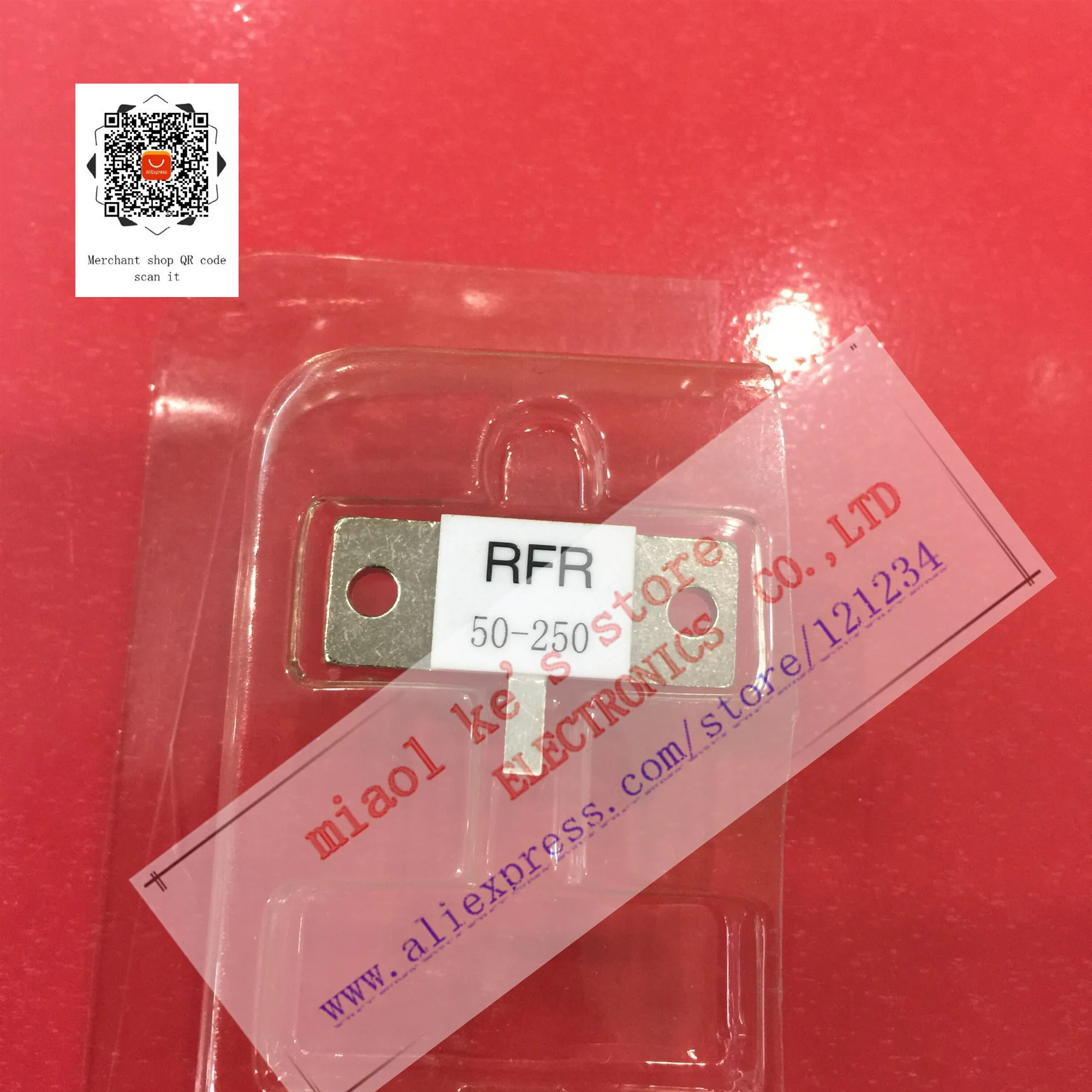 [1pcs]100%New original; dummy load resistor RFR-50-250 RFR 50-250 RFR50-250 250W 50R 50 Ohms 250 Watt Single PIN