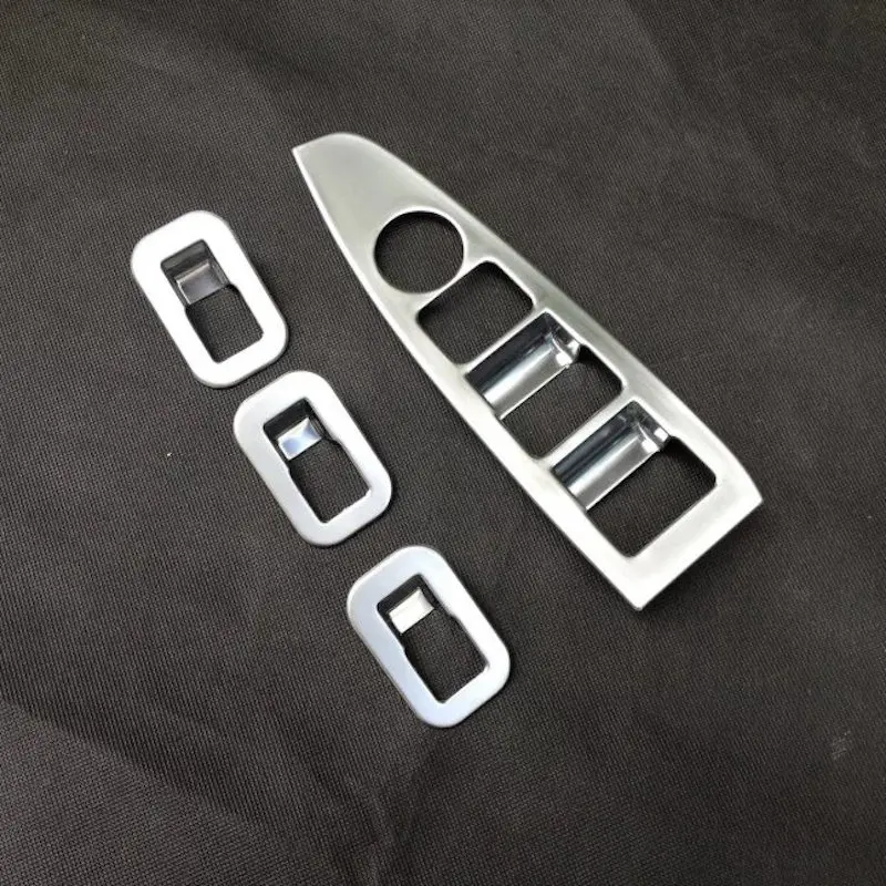 Door Armrest Window Switch Button Cover Panel Trim For Mazda CX-5 2013-2016 ABS Chrome Stickers CX5 CX 5 Car-styling Accessories