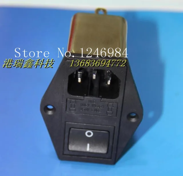 

[SA]AC power outlet CANNY WELL triple double seat belt switch power supply filter CW3C-06A-T--5pcs/lot