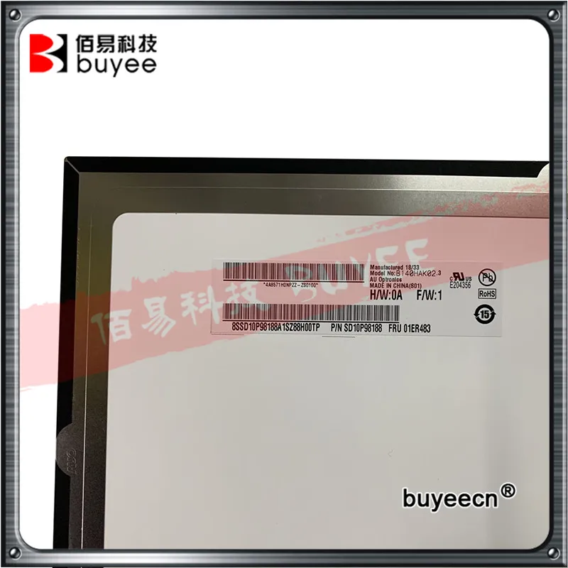 Original B140HAK02.3 LCD LED Screen Display For Lenovo ThinkPad X1 Carbon Lcd Panel with Touch Ditigizer FRU 01ER483