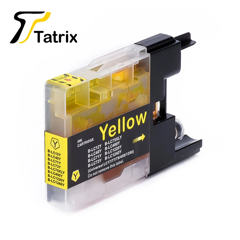 خرطوشة حبر متوافقة مع Tatrix لـ LC12 LC40 LC71 LC73 LC75 LC400 LC1220 LC1240 للطابعة Brother MFC-J6910CDW J6710CDW J840N