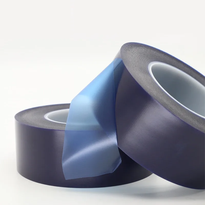 100M PVC Plated Blue Tape High Temperature Acid Base Blue Film Tape Stainless Steel Metal Surface Protective Film Blue