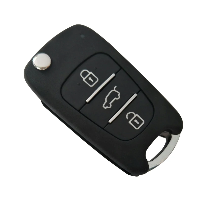 

PREISEI New 3 Buttons Flip Remote Key Shell For Hyundai I30 IX35 Kia K2 K5 Folding Remote Key Case