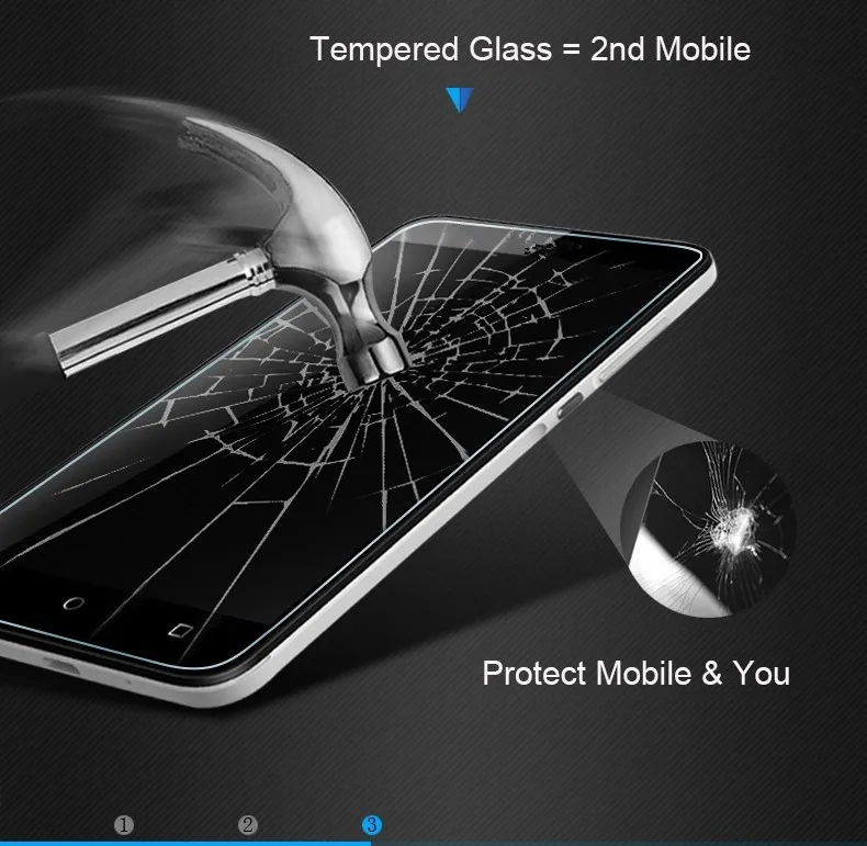 واقي شاشة ممتاز من الزجاج المقوى لهاتف Fly Life ، فيلم أمان 9H 2.5D لـ Fly power plus 5000