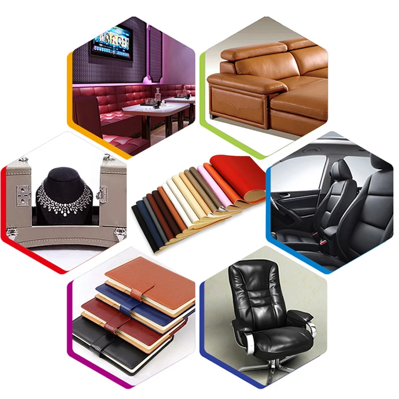 Variety Size Leather Repairing Patches Strong Self Adhesive Stickers Stick-on PU Leather Non-ironing Fix Sofa Chair Car Set Bag