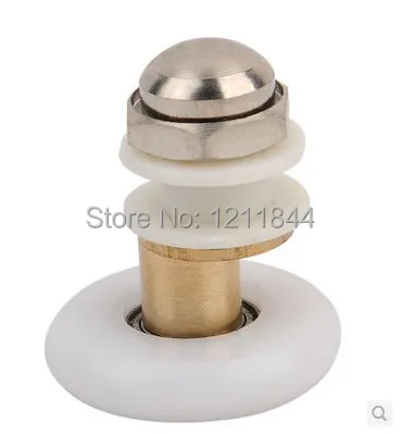 Shower room pulley glass door nylon roller wheels copper large bearing23mm