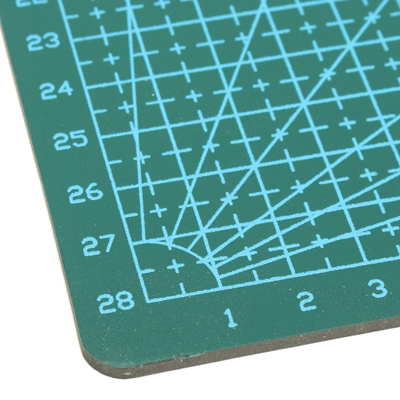 A1-4 PVC Kendinden Şifa Döner Kesme Mat Çift Taraflı Kapitone Izgara Çizgileri Baskılı Devre Kartı DIY Patchwork Zanaat Araçları Kesme kurulu