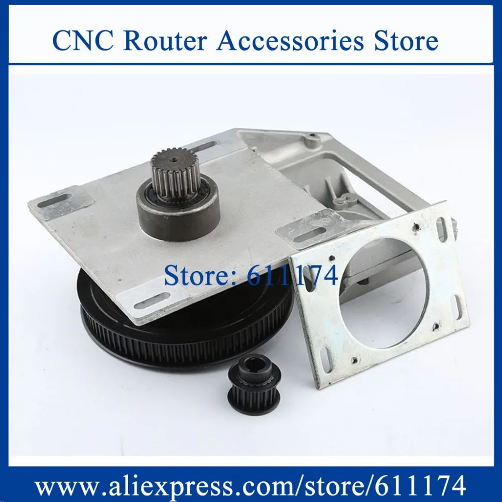 

Straight teeth gear box synchronous wheel reducer box cnc router gearbox module 1.25 with belt