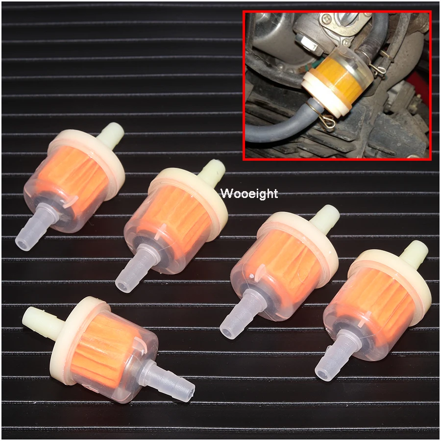 Wooeight 5Pcs Universal Motorcycle Bicycle Oil Cup Gasoline Filter Cup Filter Cartridge Magnetized Oil Cup With Magnet