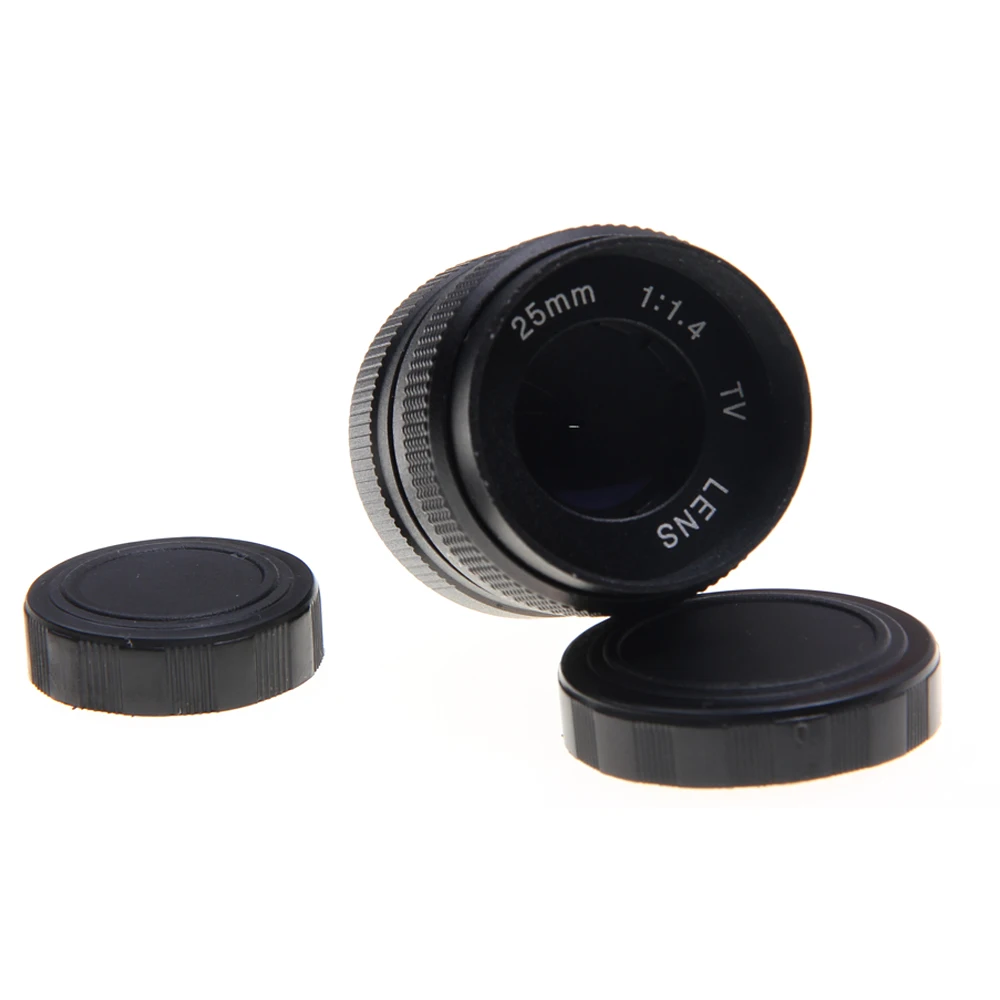 25 มม.F1.4 กล้องวงจรปิดทีวีเลนส์ภาพยนตร์ + C Mount สําหรับ Fuji Fujifilm X-H2 X-H2 X-A2 X-A1 X-T1 X-T2 X-T10 X-E1 X-E2 X-1M X-Pro1 X-Pro2 X-MOUNT