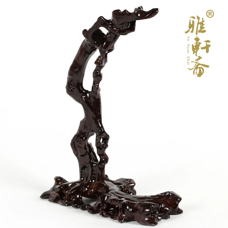 H Gallery] black ornaments catalpas Zhai mahogany crafts jewelry jade jade carving frame hanging rack frame