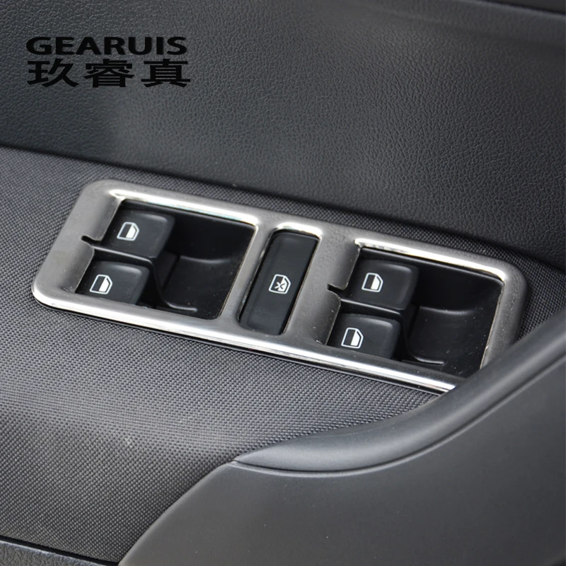 Car Styling For Volkswagen vw POLO Window Lifter Control Frame Window Switch Decor Armrest Panel Trim Auto Interior Accessories