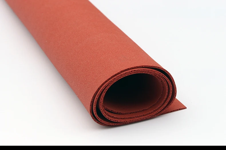 1mm/2mm/3mm/4mm/5mm/6mm High Quality RED silicone pad Super soft sponge foam board For heat Resist Cushion Size 500x500mm