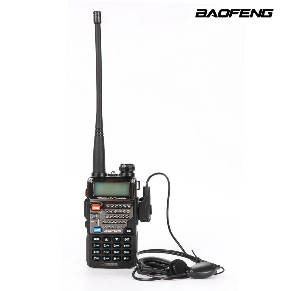 Baofeng BF-UV-5RE Plus Walkie Talkie Dual-Dand VHF/UHF CTCSS&CDCSS Two-way Radio Walkie Talkie 136-174MHZ/400-520HZ LCD Display