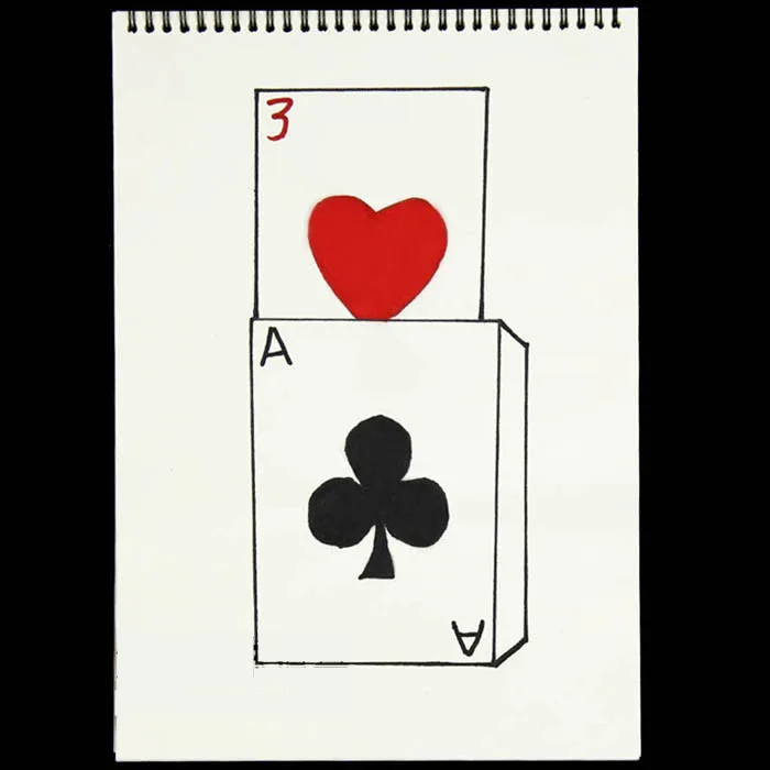 Cardiographic Exclusive Rise Card Prediction( 390*260MM ) Magic Tricks Stage Gimmick Props Magie Comedy Mentalism