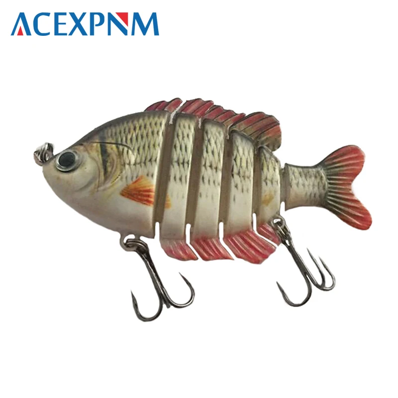 

Top Water Multi Jointed 6 Segment Panfish Swimbaits Bass Lures Hard Fishing Lure Crankbait Saltwater 9cm 25g Lifelike Bait