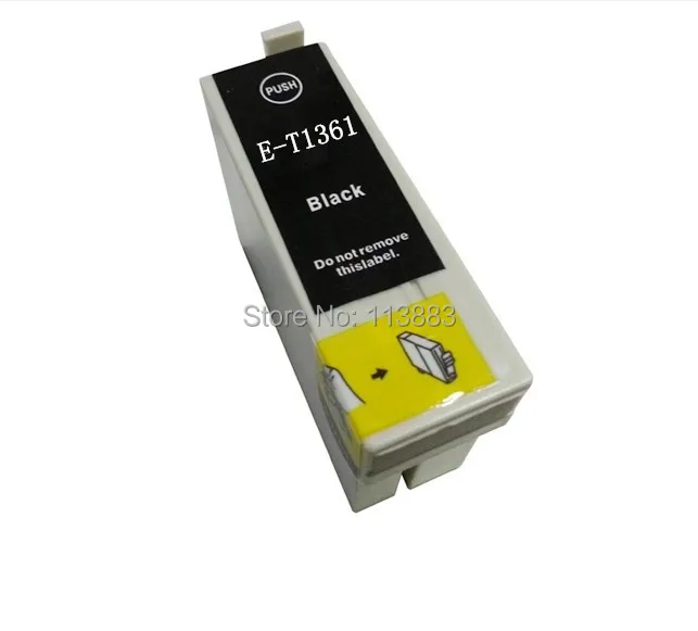 Cartucho de tinta compatível com 4 tintas 136 t1361 * 2 para impressora epson casual k101/k201/k301, 2 peças/1, conjunto com chip com tinta