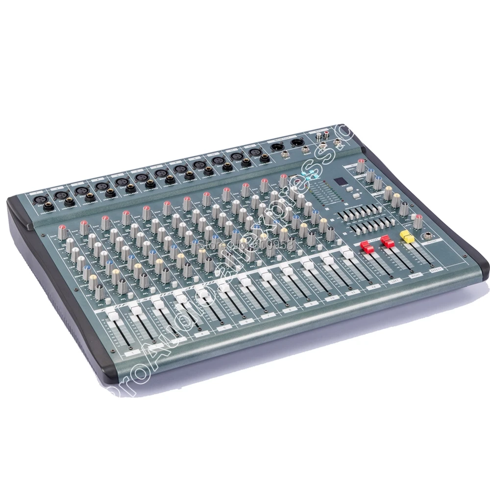 MICWL YU3512 New USB 12 Channel stage audio DJ Karaoke Mixer Mixing console mesa dj Preamplifie