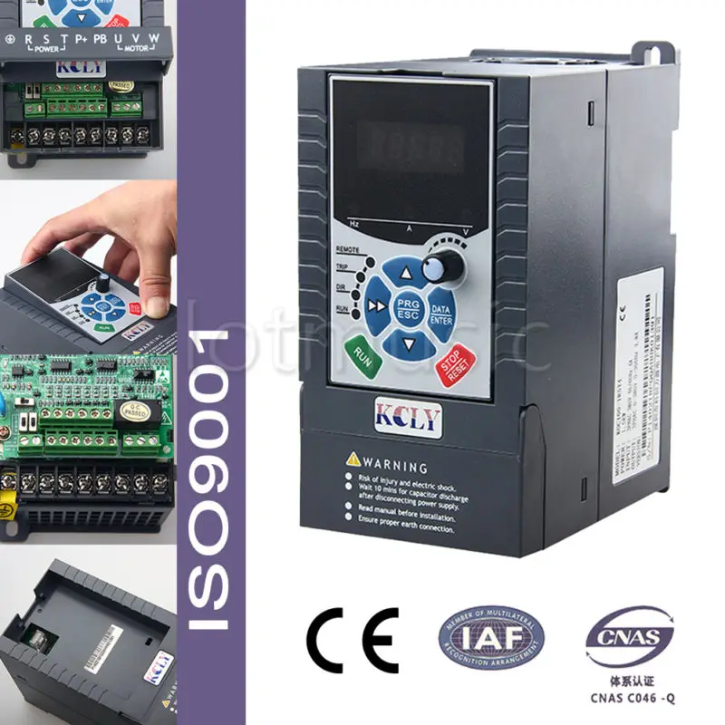 1.5KW 2HP VFD 7A 220V Single Phase Variable Speed Drive VSD Drive Inverter AC Drive Inverter With RS-485 Communication Interface