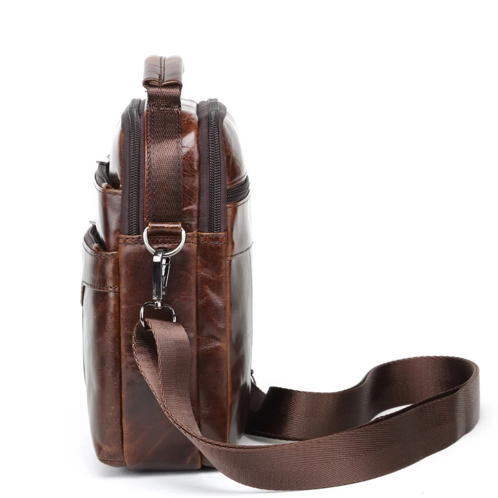 MEIGARDASS Vintage Genuine Leather Shoulder Bag Men Small Casual Messenger Bag Male Crossbody Bags for men's  Handbags Purse