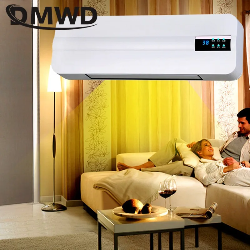 DMWD Wall-mounted remote control heater air warmer home room energy saving heating fan bathroom heating air radiator convector