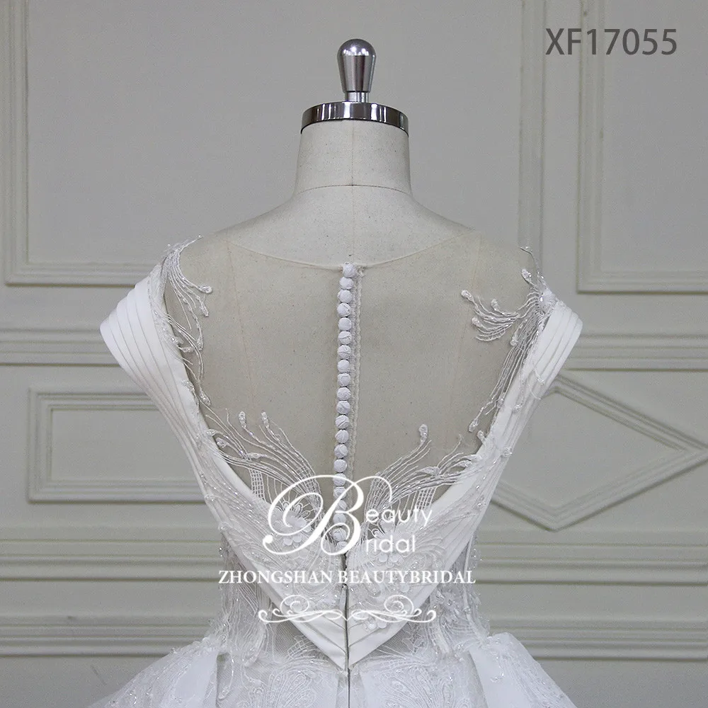 Vestido De Noiva Vintage Plus Size Wedding Dresses Sleeveless Vintage Wedding Dress Appliques Lace Bridal Dresses XF17055