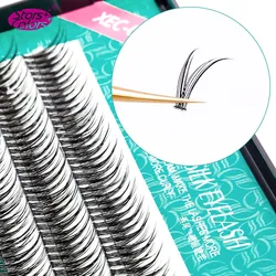 10 Boxes/lot C Curl Natural False Eyelashes Individua Eye Lashes Grafting Encryption Silk Fake Dovetail Fly Eyelash Extension