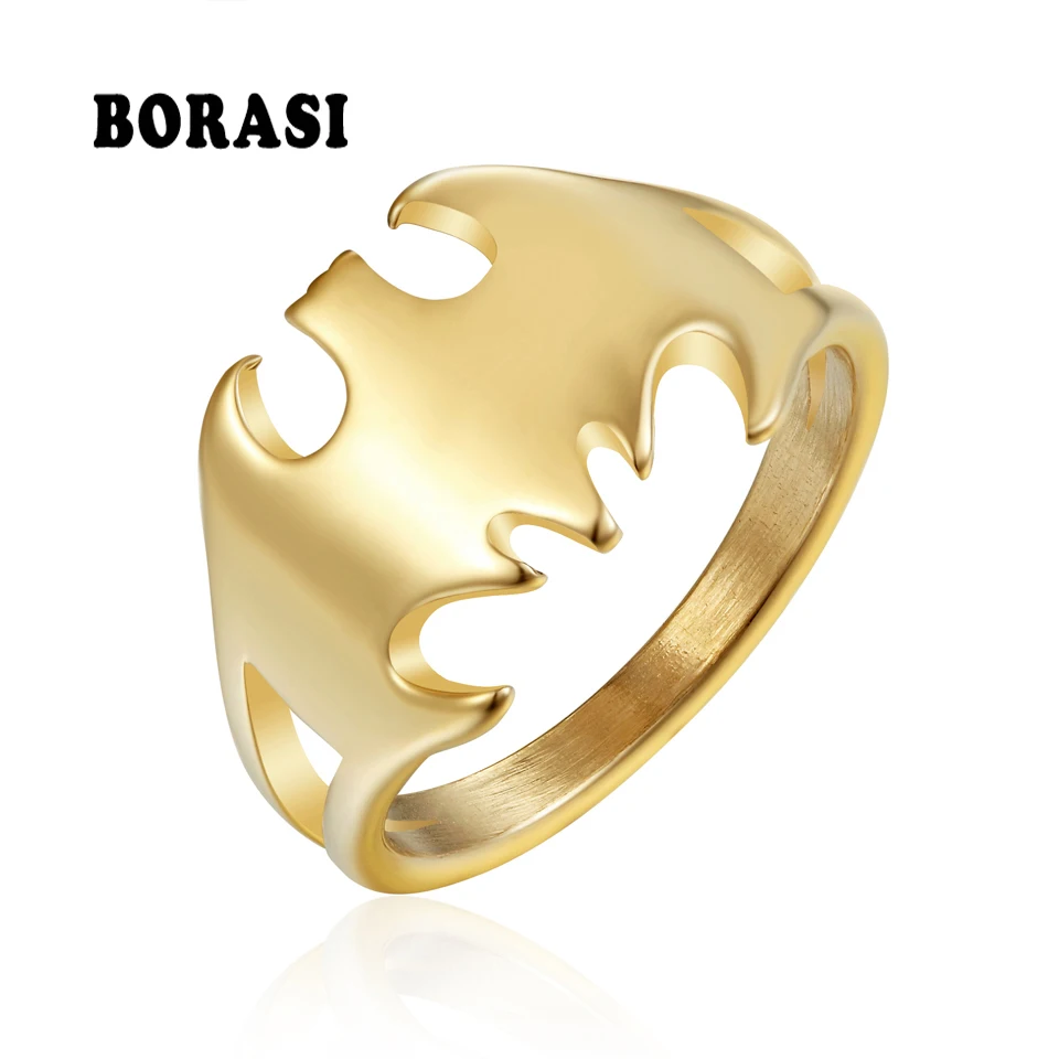 BORASI Animal Style Rings New Fashion Brand Charm Punk Rings For Women Size 6 7 8 9 Party Engagement Female New Finger Rings