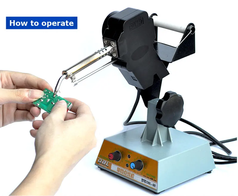 Pedal Soldering Machine Automatic Tin Machine Solder Gun Adjustable Thermostatic Tin Feeding Machine DBL-80