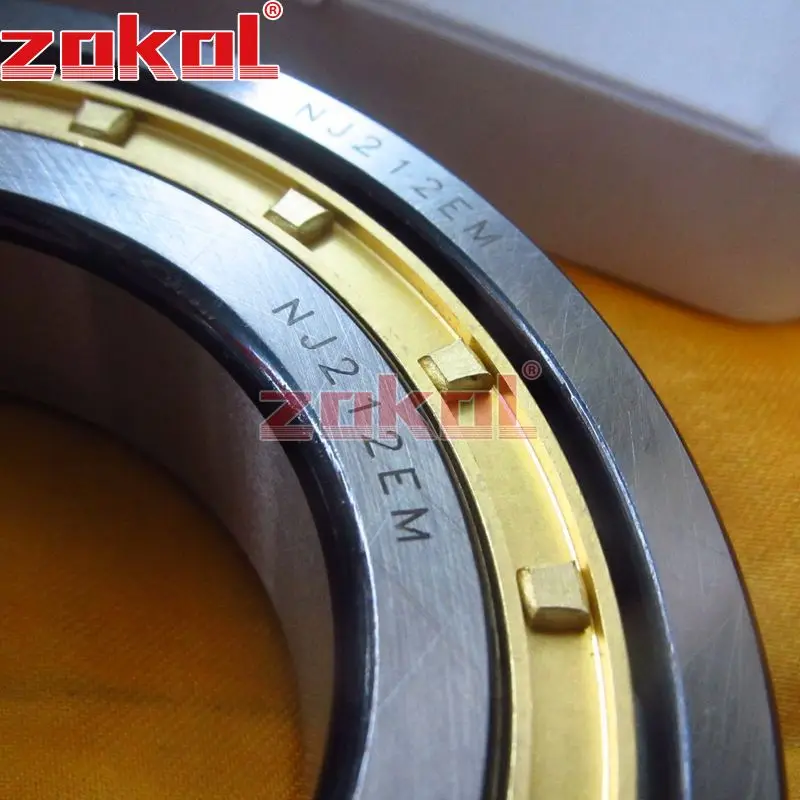 ZOKOL NJ212 E M bearing NJ212EM 42212EH Cylindrical roller bearing 60*110*22mm