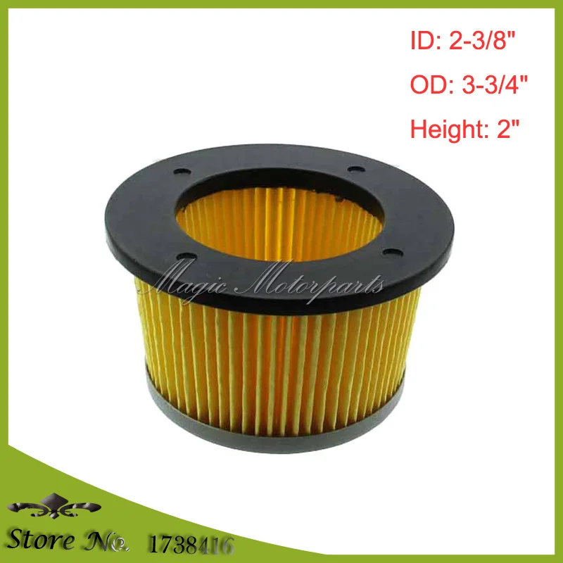 2x Air Filter For TECUMSEH 30727 H30 H70 HH60 HH70 V70 for 2.5 thru 8HP JOHN DEERE AM30900 CUB CADET TC-30727 488619 488619-R1