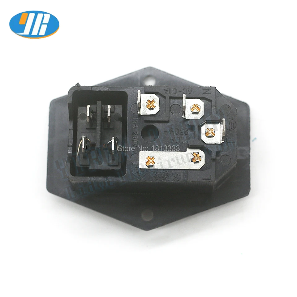 EPLZON Module Prise Alimentation 3 Broches Avec Interrupteur Et Fusible 10A 250V – Kit Complet Pour Imprimante 3D Et Appareils
