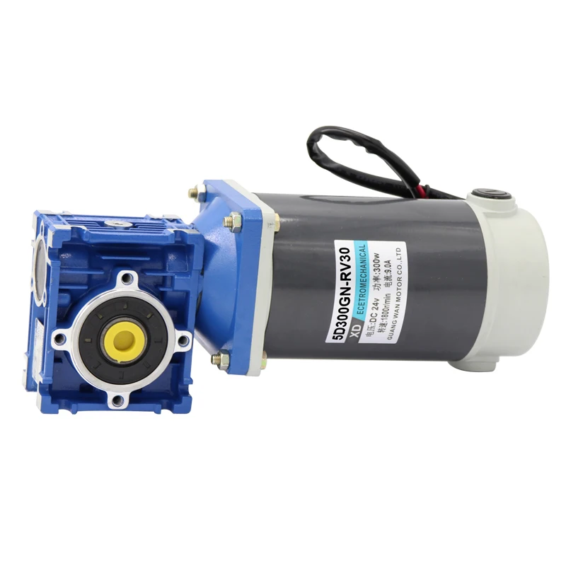 DC Motor, 5D300GN-RV30 300W High Speed Motor, 12V24V Speed Adjustable Motor, High Torque CW/CCW Brushed Motor