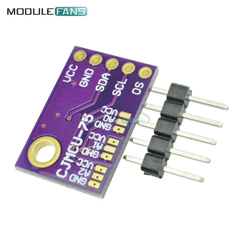 LM75A Temperature Sensor High-speed I2C IIC Interface Development Board Module Programmable Temperature Threshold 2.8V-5.5V