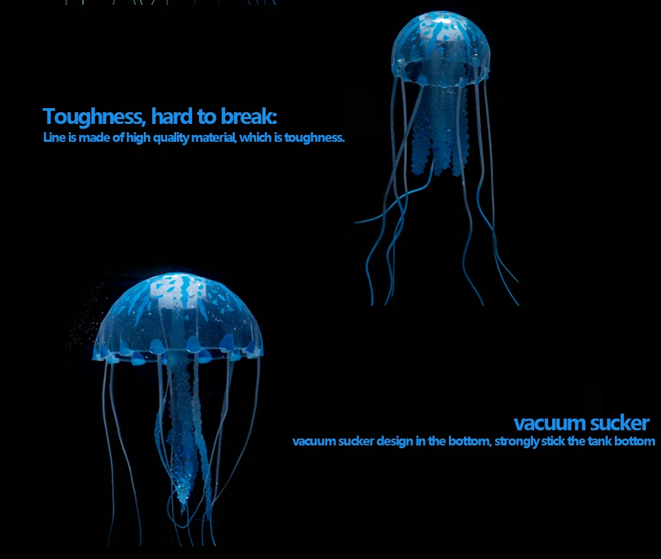 人工クラゲ水族館水槽アクセサリーシミュレートされた蛍光鮮やかな