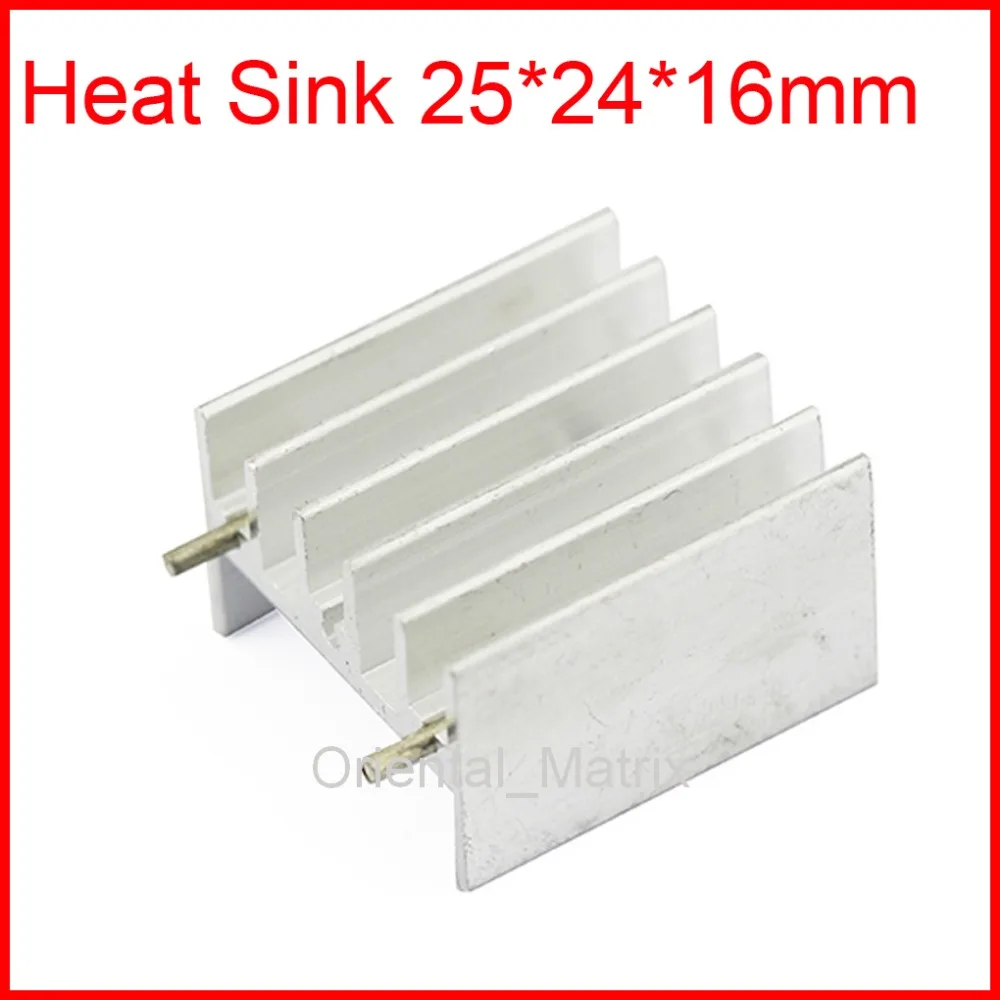 Free Shipping 20pcs TDA7294 / L298 HeatSink Heat Sink Radiator 25*24*16mm Small Radiator With Pin Head - Silver