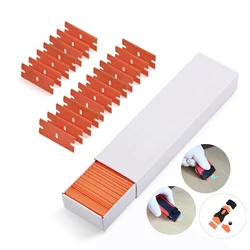 EHDIS 100pcs Double Edged Plastic Razor Blade Window Glass Clean Scraper Carbon Fiber Wrapping Vinyl Car Sticker Squeegee Tools