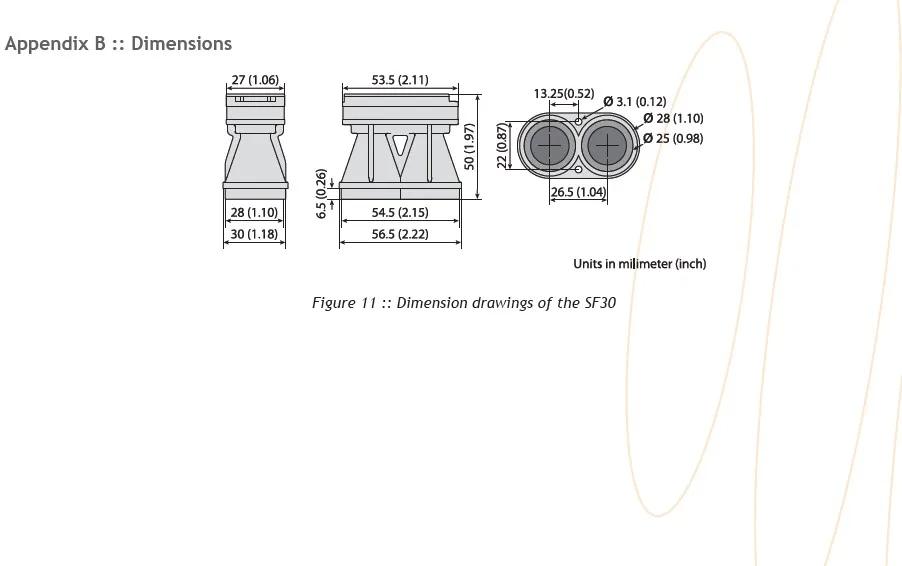 Capteur lidar télémètre laser SF30/C 100m TTL série pixhawk