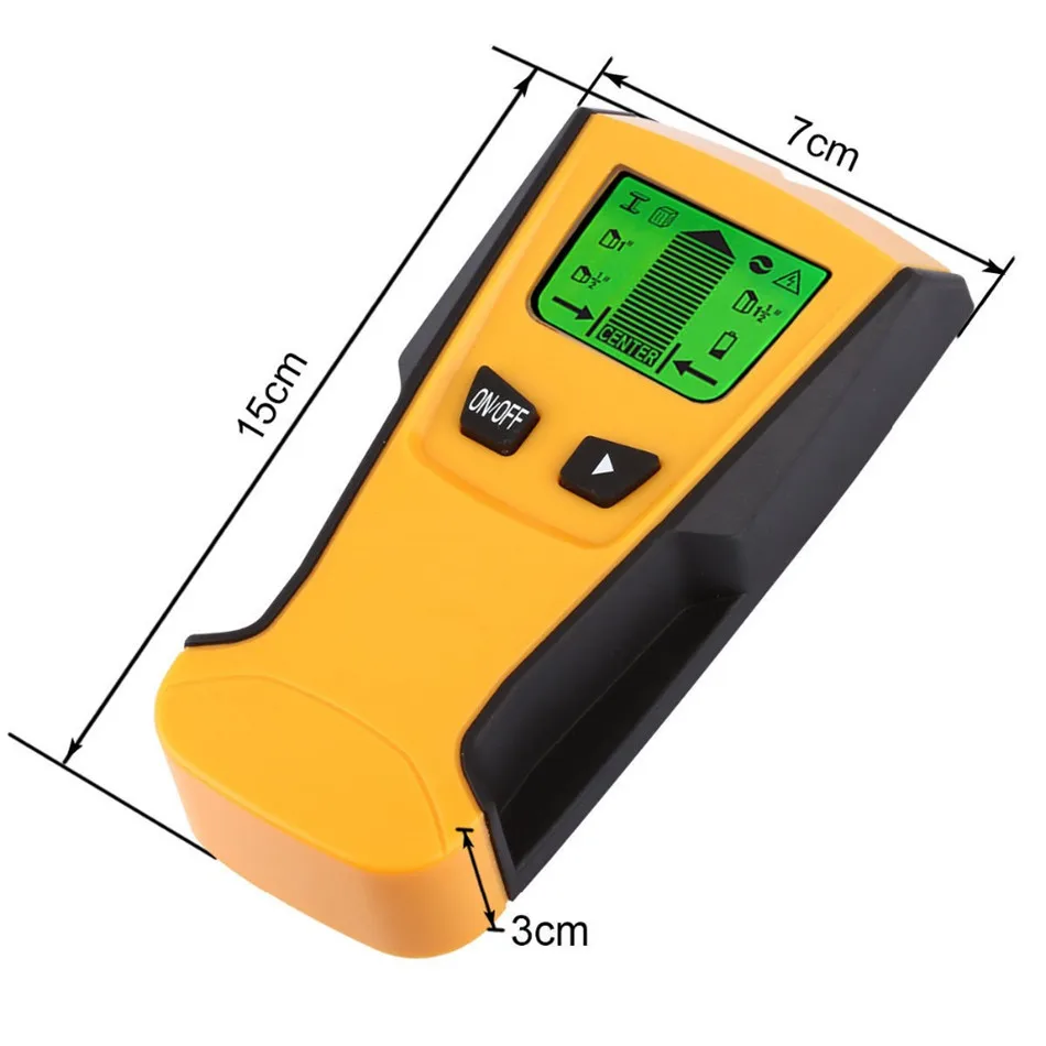 TH210 Waysear 3 In1 Metal Detectors Stud Center Finder and AC live Wire Wall Scanner Electric Box Finder