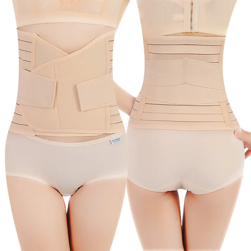 

Enhanced version of three - piece collection stomach collection crotch collection belt postpartum repair