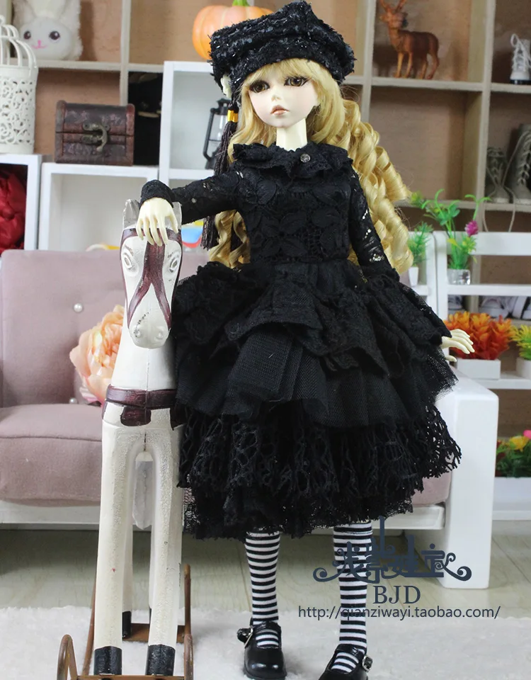 

1/4 1/3 scale BJD dress+hat+scarf for SD clothing BJD doll accessories,Not included doll,shoes,wig,and other accessories 18D1603