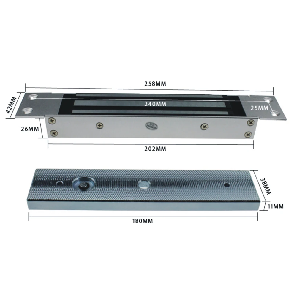 SY-280QA DC-12V built-in  installation 280kg magnetic lock electromagnetic lock/access control lock