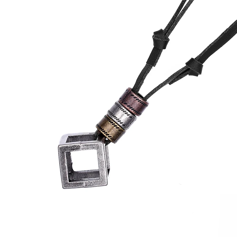 2023 Fashion Female Party Pendant Necklace Men Leather Necklace kolye Jewellery Ethnic Charm Accessories Necklace Collier Colar