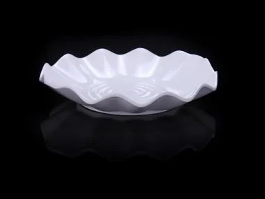 Round Plate Replica Melamine Dinnerware Dinner Plate Lotus Dish Victualing House Canteen Restaurant A5 Melamine Tableware