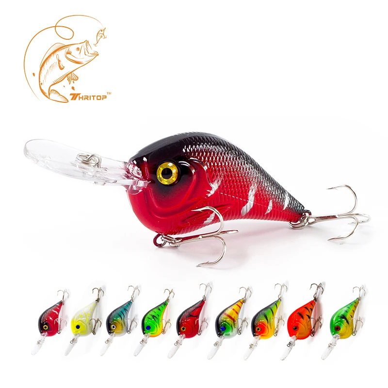 Thritop TP009 Hard Fishing Bait 95MM 11G Various Colors Fishing Lure Crank Bait with 9 Colors Available Fishing Tackle