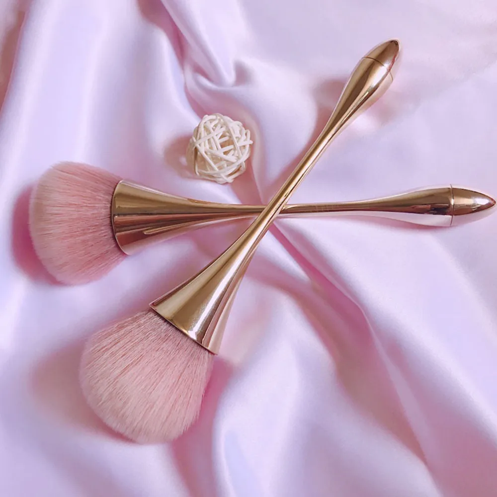 Big Size Soft Powder Brush Makeup Brushes Blush Foundation Round Aluminum Beauty Make Up Brushes Cosmetics Face Makeup Wholesale