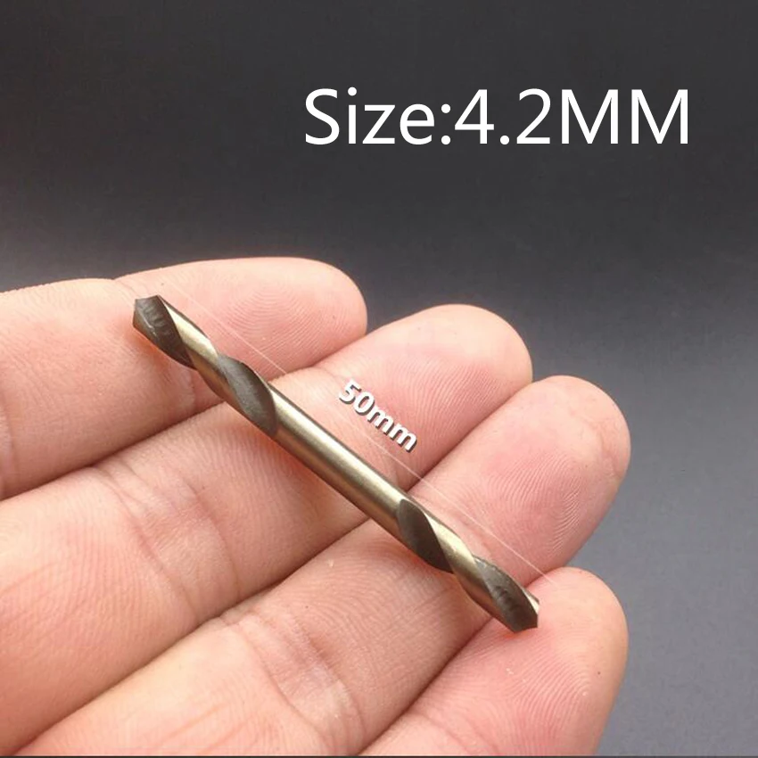 1PC Gorąca sprzedaż Zestaw wierteł krętych z podwójną głowicą 3.2MM 4.2MM 5.2MM Wiercenie w drewnie ze stali szybkotnącej Elektronarzędzie do obróbki metalu